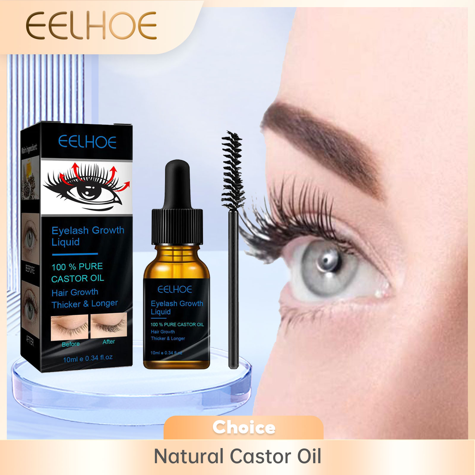 Epidermal Growth Factor - سيروم نمو الرموش بزيت الخروع للرجال